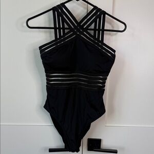 Elegant Black One-Piece Swimsuit
